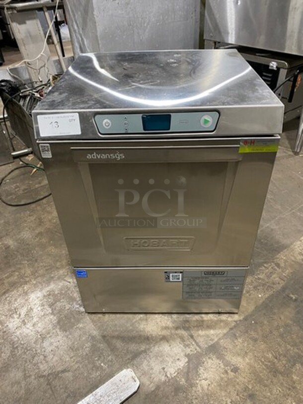 Hobart Commercial Under The Counter New Body Style Heavy Duty Dishwasher! All Stainless Steel! Model: LXER SN: 231211497 120/208V 60HZ 1 Phase