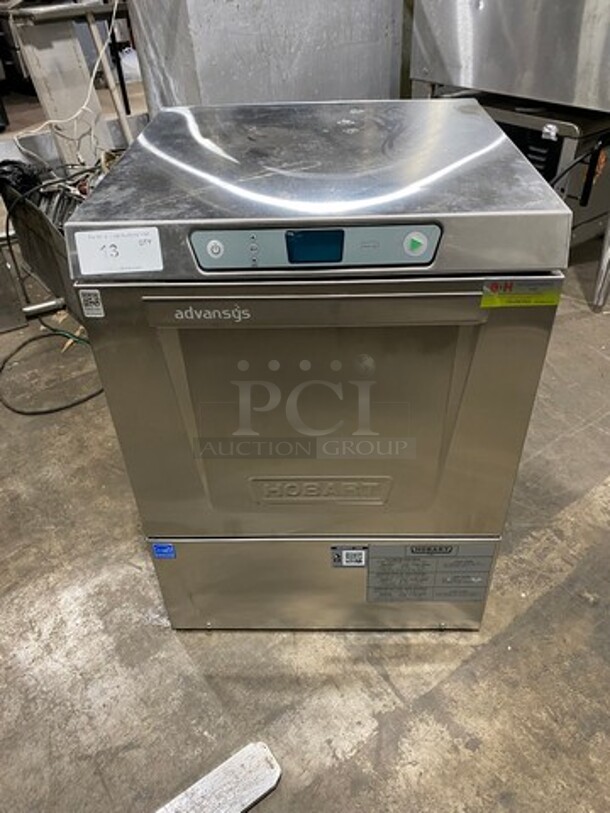 Hobart Commercial Under The Counter New Body Style Heavy Duty Dishwasher! All Stainless Steel! Model: LXER SN: 231211497 120/208V 60HZ 1 Phase - Image 1 of 8