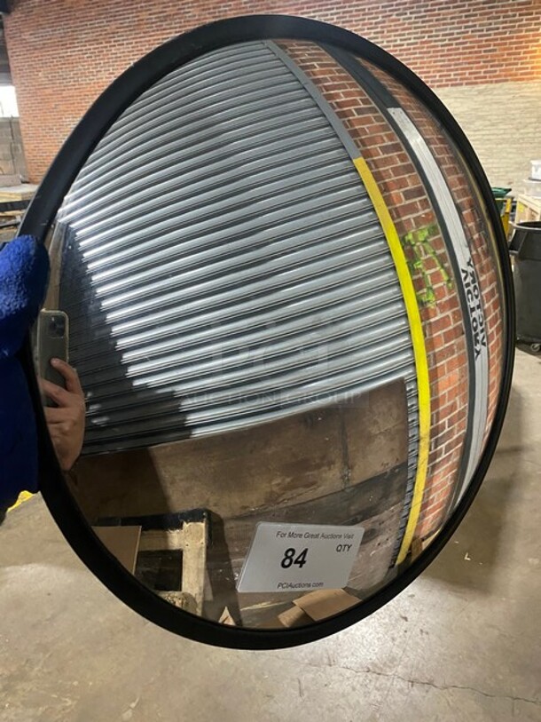 Round Convex Glass Mirror! - Image 1 of 3