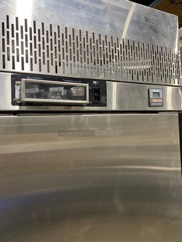 WOW! NEW! NEVER USED! OUT OF THE BOX! Hobart Commercial Electric Powered Single Door Roll In Rack Proofer/ Warmer Holder/ Hot Food Storage! Solid Stainless Steel! Model: QESADHL SN: 321068377 120/208V 60HZ 1 Phase - Image 7 of 7