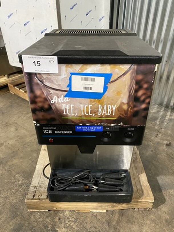 WOW! Hoshizaki Commercial Countertop Refrigerated Ice Maker/Dispenser And Water Dispenser! All Stainless Steel! With Legs! Model: DCM270BAH SN: T14252A 115/120V 60HZ 1 Phase - Image 1 of 8