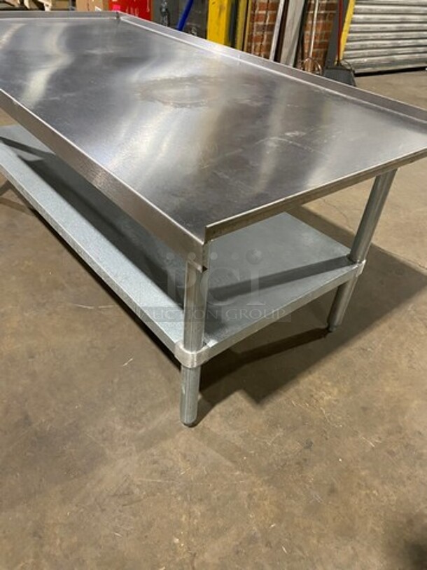 LIKE NEW! Heavy Duty Solid Stainless Steel Equipment Stand! With Storage Space Underneath! On Legs! - Image 2 of 9