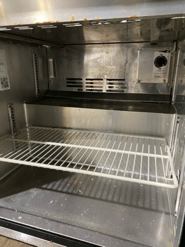 Turbo Air Refrigerated Salad Bar Island! Single Door Storage Space Underneath! All Stainless Steel! Model: MST28711S SN: MS2T902301 115V - Image 6 of 8