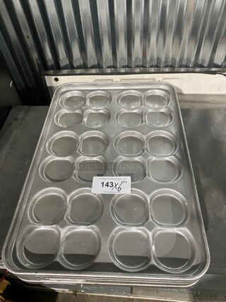 Stainless Steel Hamburger Bun Pans! 6x Your Bid!