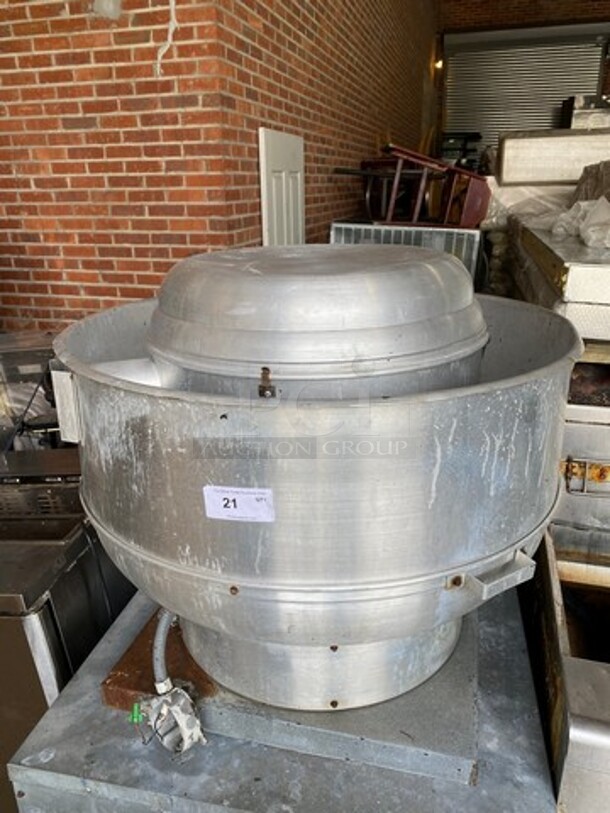 Flo Aire Commercial Rooftop Mushroom Exhaust Fan! All Stainless Steel!