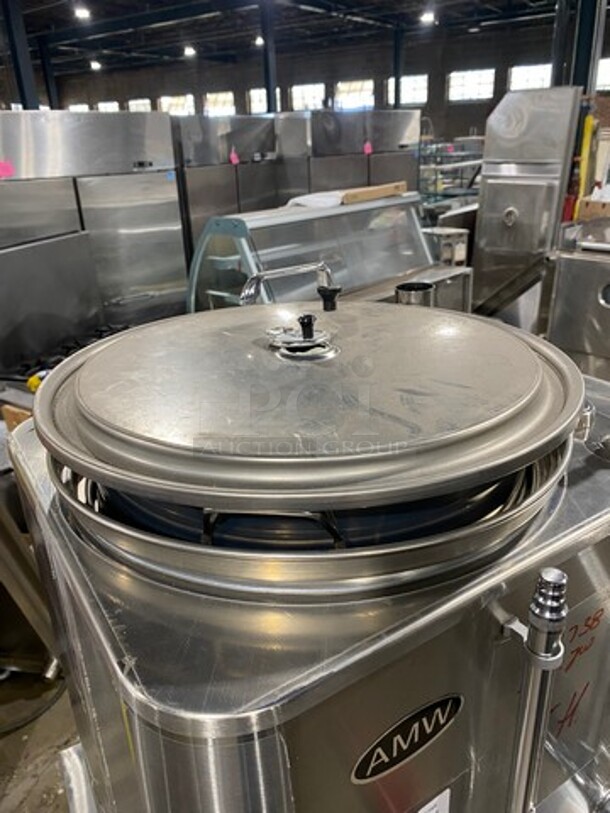 NEW! NEVER USED! Grindmaster Commercial Countertop Single Space Saver Coffee Urn! With Hot Water Line! Stainless Steel! On Small Legs! Model: 8116 - Image 5 of 9