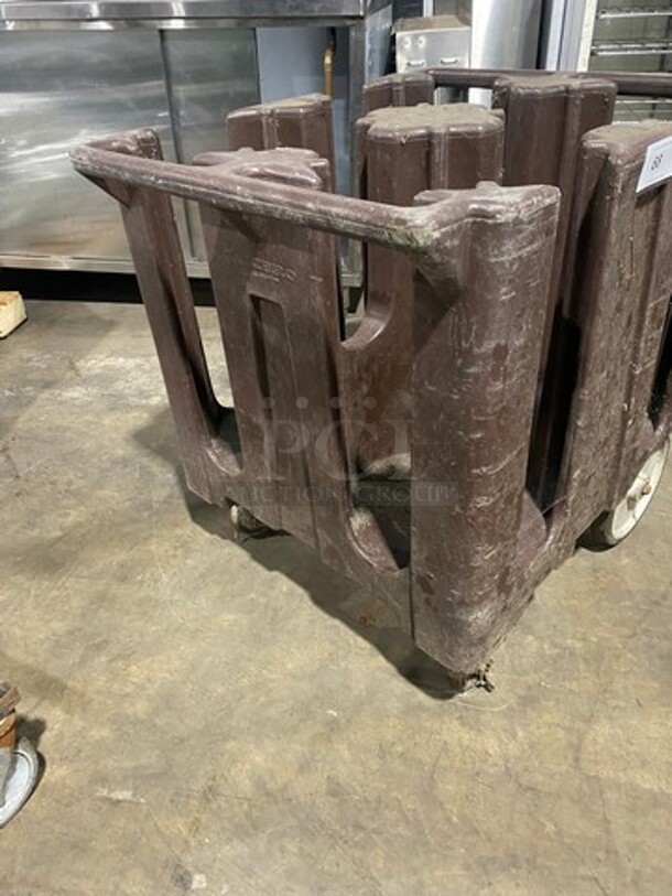 Poly Dish Transport Cart! On Casters! - Image 2 of 7