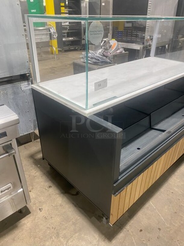 Nice! Structural Concepts Starbucks Style Refrigerated Open Grab-N-Go Display Case With Glass Enclosed Merchandiser Showcase On Top! Model SBZ665DR! 220V 1 Phase!
 - Image 2 of 8