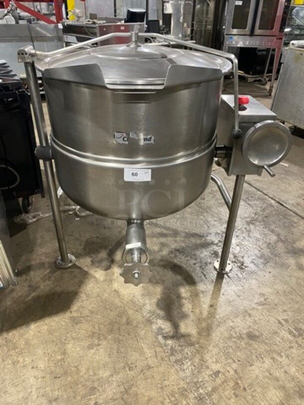 2014 Cleveland Commercial Tilted Soup Kettle! All Stainless Steel! On Legs! Model: KDL60T SN: 140523052751 - Image 1 of 9