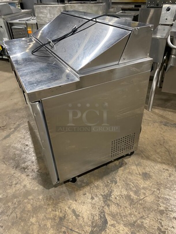 Avantco Commercial Refrigerated Mega Top Sandwich Prep Table! With 2 Door Storage Space Underneath! All Stainless Steel! On Casters! Model: 178APT48HC SN: 6302424718081717 115V - Image 2 of 7