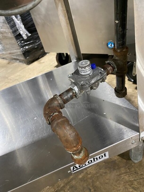Duke Commercial Natural Gas Powered 5 Well Steam Table! With Storage Space Underneath! All Stainless Steel! On Legs! Model: WB305 SN: 05031704 - Image 9 of 9
