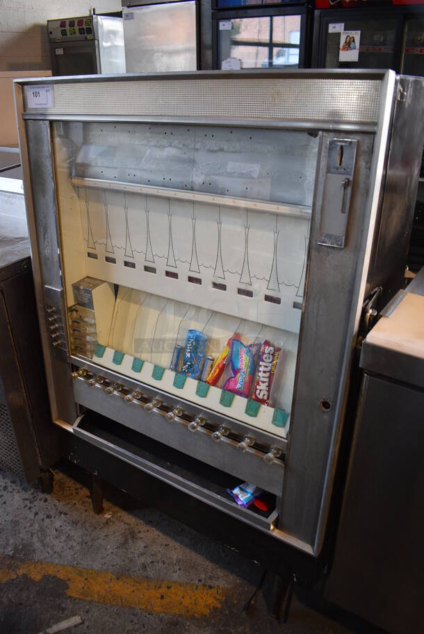 Metal Commercial Floor Style Dry Vending Machine. 36x18x54