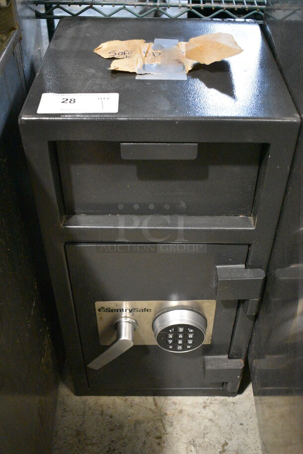 SentrySafe Black Metal Drop Safe w/ Single Compartment. Comes w/ Combination! 14x14x27