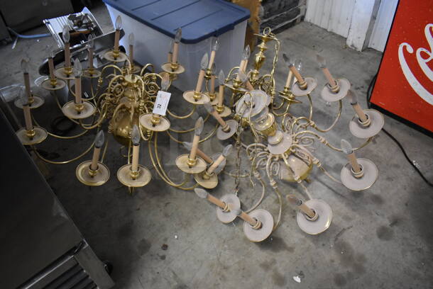 3 Various Chandeliers. Includes 42x42x26. 3 Times Your Bid!