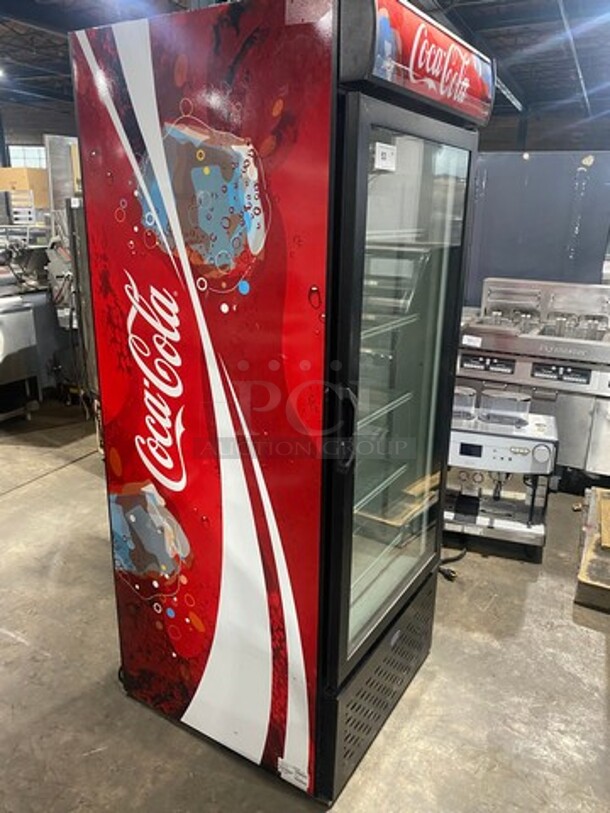 Carrier Commercial Single Door Reach In Refrigerator Merchandiser! With View Through Door! With Poly Coated Racks! Model: MC750 SN: 2607X85460 120V 60HZ 1 Phase - Image 2 of 8