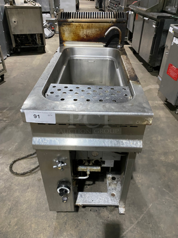 Commercial Gas Powered Pasta Cooker! All Stainless Steel! On Legs!