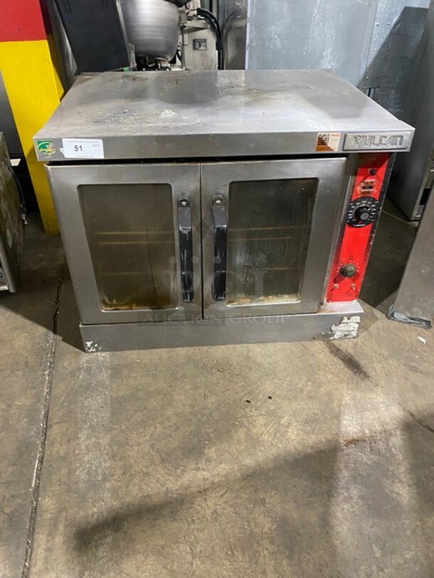 WOW! Vulcan Natural Gas Powered Heavy Duty Commercial Convection Oven! With View Through Doors! With Metal Oven Racks! All Stainless Steel! With Legs! - Image 2 of 10