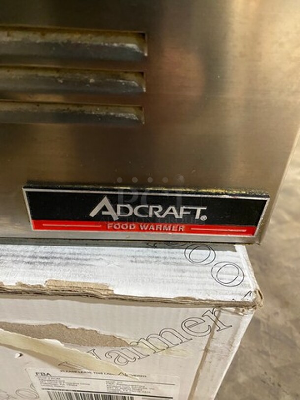 NEW! IN THE BOX! LATE MODEL! 2019 Adcraft Commercial Countertop Single Well Food Warmer! All Stainless Steel! Model: FW1200W 120V - Image 6 of 12