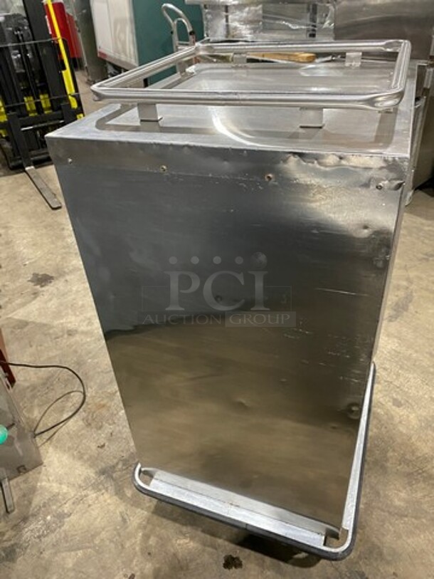 2013 Jones Zylon Commercial Single Door Dry Food Transport Cart! All Stainless Steel! On Casters! Model: ETCUA7 SN: 133831202 - Image 4 of 9