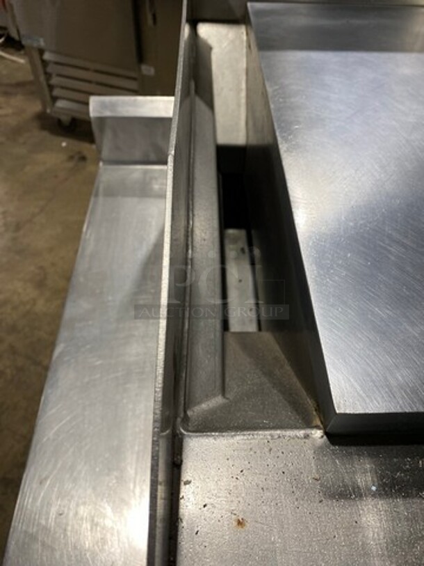 MagiKitch'n Commercial Countertop Electric Powered Flat Top Griddle! With Back And Side Splashes! On Equipment Stand! With Storage Space Underneath! All Stainless Steel! On Casters! - Image 6 of 9