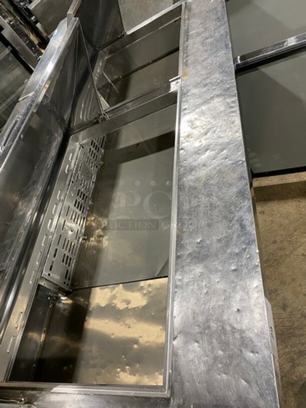 Turbo Air Commercial Refrigerated Sandwich Prep Table! With 3 Door Storage Space Underneath! Poly Coated Racks! All Stainless Steel! On Casters! Model: MST7230 SN: MM7T808001 115V 60HZ 1 Phase - Image 8 of 10