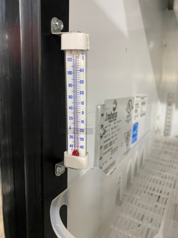 2012 Imbera Commercial Single Door Reach In Cooler Merchandiser! With View Through Door! Poly Drink Racks! WORKING WHEN REMOVED! Model: G319 SN: 534121112788 115V 60HZ 1 Phase - Image 7 of 10