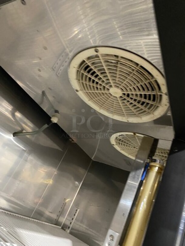 TURBO AIR- Digital Control 2 Glass Door Reach In Refrigerator! Stainless Steel!  On Commercial Casters! Model MSR-49G-2 115V/60Hz/1 Phase! On Casters!  - Image 6 of 9