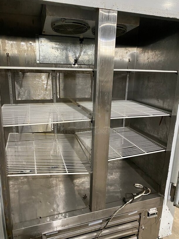 Cool Tech Commercial Stainless Steel 2 Door Reach In Refrigerator! With Poly Coated Racks! On Casters! 120V! Model: CMPH-54RIF SN: W111815! - Image 5 of 9