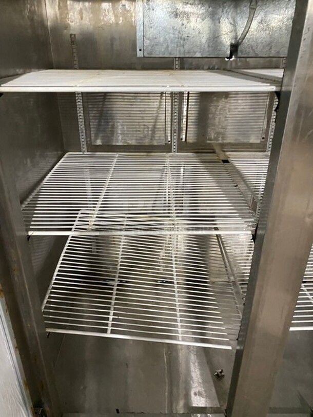 Cool Tech Commercial Stainless Steel 2 Door Reach In Refrigerator! With Poly Coated Racks! On Casters! 120V! Model: CMPH-54RIF SN: W111815! - Image 6 of 9