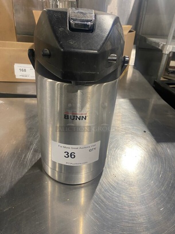 Bunn Commercial Countertop Coffee Dispenser! Stainless Steel Body! - Image 1 of 9