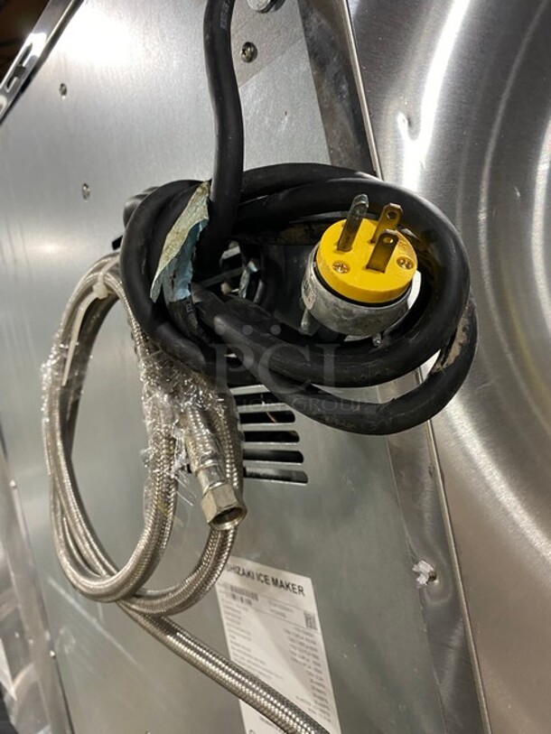 LATE MODEL! Hoshizaki Commercial Countertop Ice Maker/Water Dispenser Machine Combo! All Stainless Steel! On Legs! MODEL DCM300BAH SN: H13436E! 115-120V 1Phase!
 - Image 9 of 9