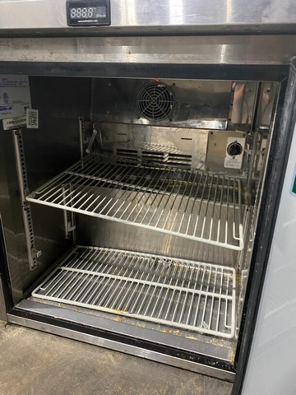 Turbo Air Commercial Single Door Lowboy/ Worktop Cooler! With Poly Coated Racks! All Stainless Steel! Model: MUR28 SN: K9U2RAY011 115V 60HZ 1 Phase - Image 5 of 7