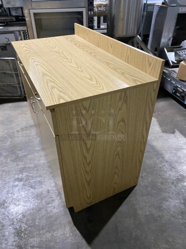 Custom Made Work Top Cabinet! With 2 Drawer And 2 Door Storage Space Underneath! - Image 2 of 8