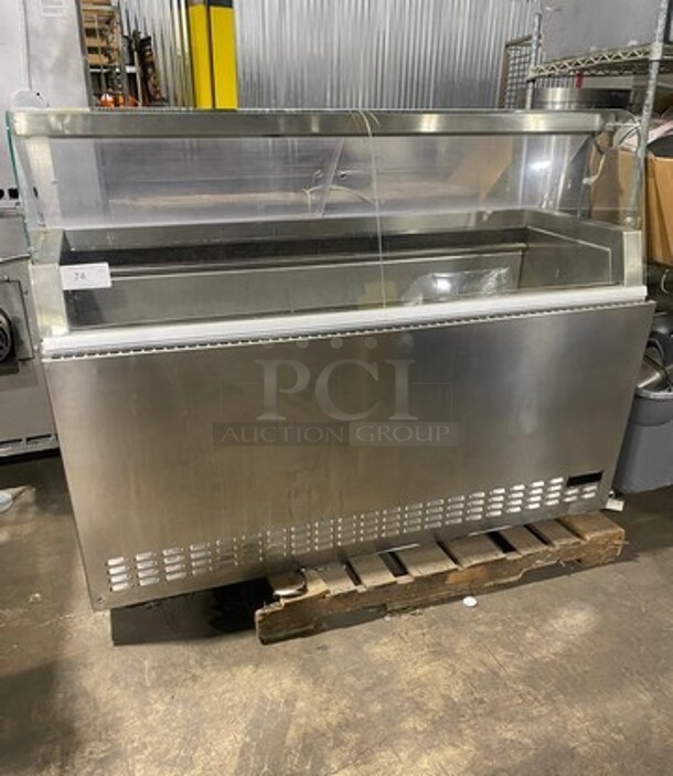 Stork Stainless Steel Gelato Display Case Merchandiser! With Sliding Back Doors!  - Image 1 of 5