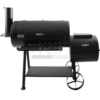 BRAND NEW SCRATCH & DENT! Old Country BBQ Pits 1022OFSM Brazos 20" x 60" Heavy Gauge Offset Smoker. LOOKS GREAT!! 72x24x54