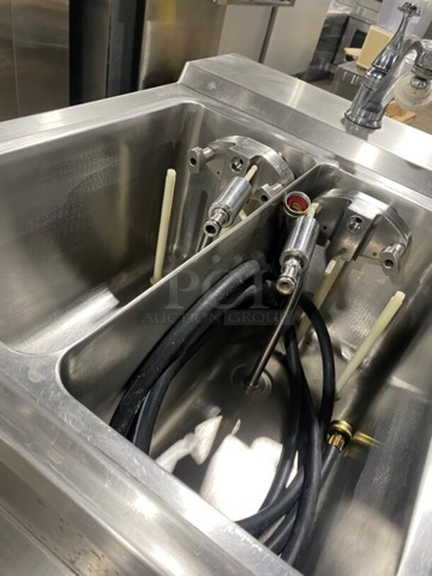 Coldelite Commercial 3 Handle Soft Serve Ice Cream Machine! All Stainless Steel! On Casters! Model: UF232 SN: 305541 208/230V 60HZ 3 Phase - Image 7 of 11