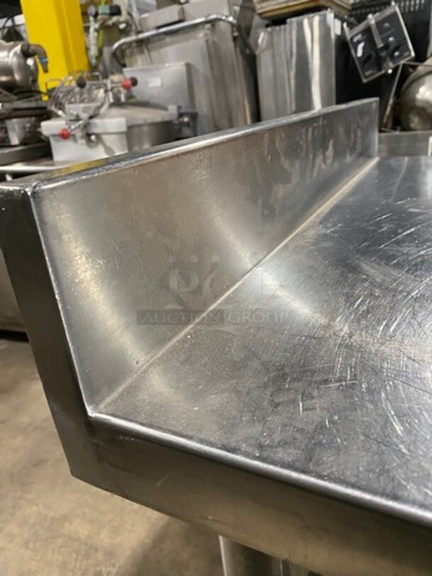 Solid Stainless Steel Work Top/ Prep Table! With Storage Space Underneath! On Legs! - Image 6 of 6