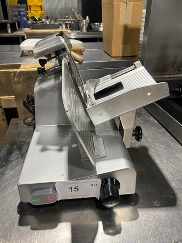 Boxer Commercial Countertop Deli/ Meat Slicer! All Stainless Steel! Model: SLR5009 SN: 0800000907 110V - Image 1 of 9