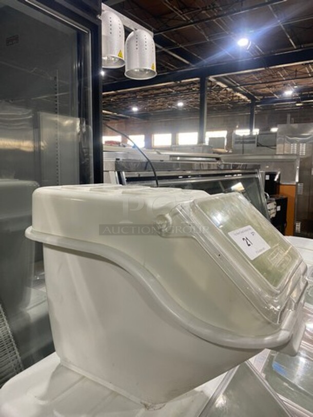 Bakers Mark Countertop White Poly Ingredient Bin! - Image 2 of 6