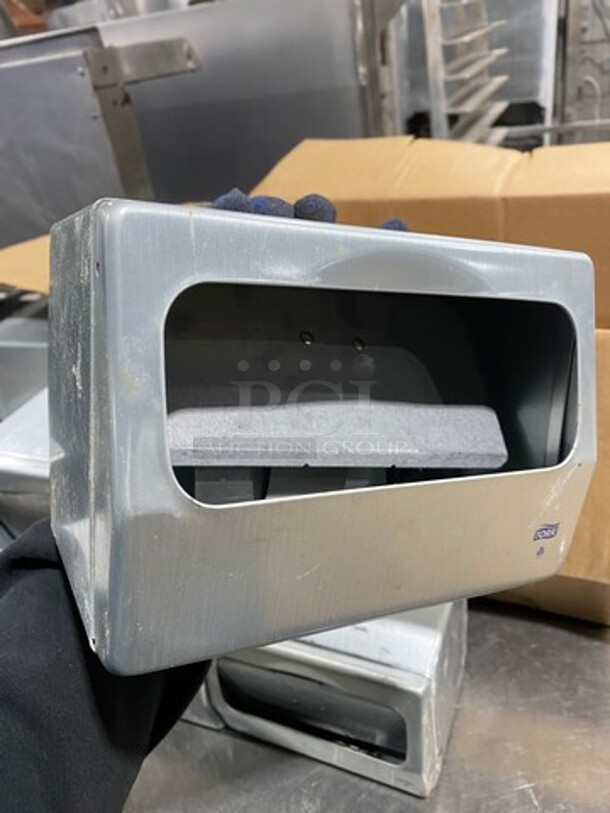 Tork Dual Sided Metal Napkin Dispenser! 4x Your Bid! - Image 4 of 7