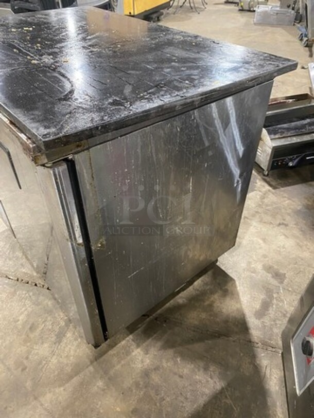 Turbo Air Commercial Single Door Lowboy/ Worktop Cooler! All Stainless Steel! On Casters! WORKING WHEN REMOVED! Model: JBT36N SN: H2JB3T0D8601 115V - Image 2 of 9