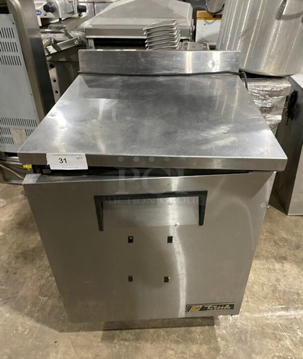 True Commercial Single Door Lowboy/Worktop Freezer! With Back Splash! All Stainless Steel! Model: TWT27F SN: 8587390 115V 60HZ 1Ph - Image 1 of 6