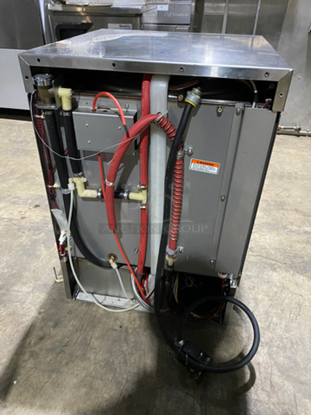 NICE! Hobart Commercial Under The Counter Heavy Duty Dishwasher! With Poly Dish Rack! All Stainless Steel! Model: LXIH SN: 231140521 120/208-240V 60HZ 1 Phase - Image 4 of 9