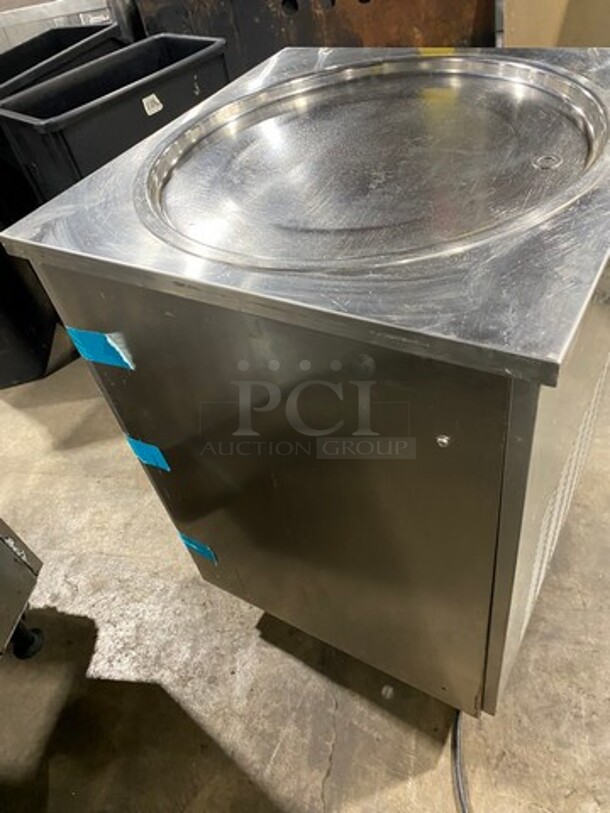 Commercial Fried Ice Cream Roll Machine! All Stainless Steel! On Casters! WORKING WHEN REMOVED! - Image 4 of 7