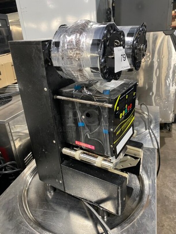 GREAT FIND! Fest Commercial Countertop Beverage Sealer Machine! Perfect For Bubble Tea Shops! WORKING WHEN REMOVED! Model: 360W SN: 0190041210695S 110V - Image 2 of 9
