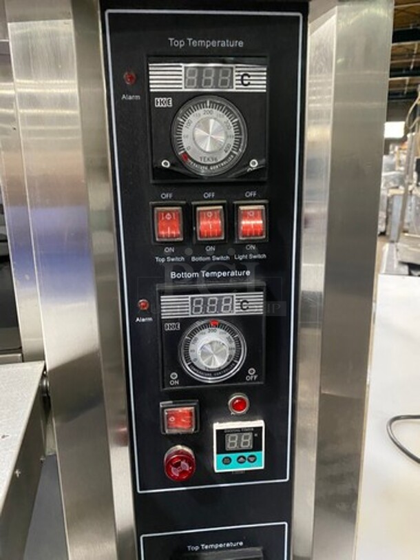 NEW! NEVER USED! OUT OF THE BOX! Astar Commercial Gas Powered Triple Deck Baking Oven! All Stainless Steel! On Casters! Model: HGB90Q - Image 8 of 12