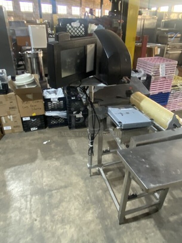 Hobart Model HWS-4 Smart Hand Wrap Solutions! With HTSP/HTIP Digital Control Panel! 2 Film Selections! With Label Printer! 120V 1 Phase!  - Image 3 of 7