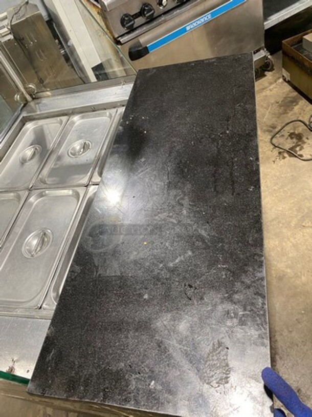 Turbo Air Commercial Refrigerated Food Serving Station Counter/Cold Pan! With Sneeze Guard! With Single Door Underneath Storage Space! All Stainless Steel Body! On Casters! WORKING WHEN REMOVED! Model: JBT36N SN: H2JB3T0D8612 115V - Image 8 of 9