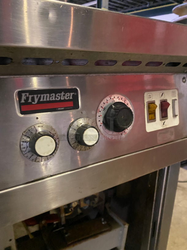 Frymaster Commercial Electric Powered 3 Bay Deep Fat Fryer! With Oil Filter System! With Fryer Covers! All Stainless Steel! On Casters! SN: 0012GI0054 110/120V 60HZ 1 Phase - Image 11 of 12