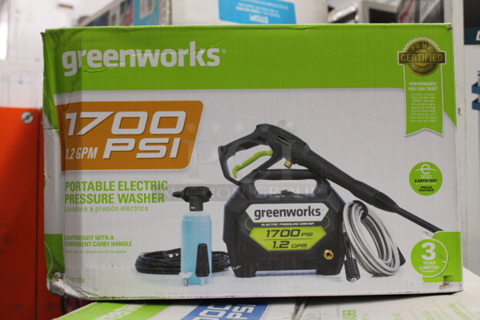 GreenWorks 1700 PSI Portable Electric Pressure Washer